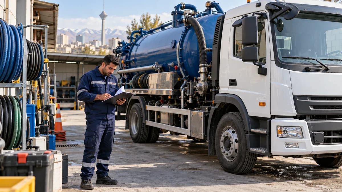چکلیست سرویسکار تخلیه چاه پیش از اعزام به محل